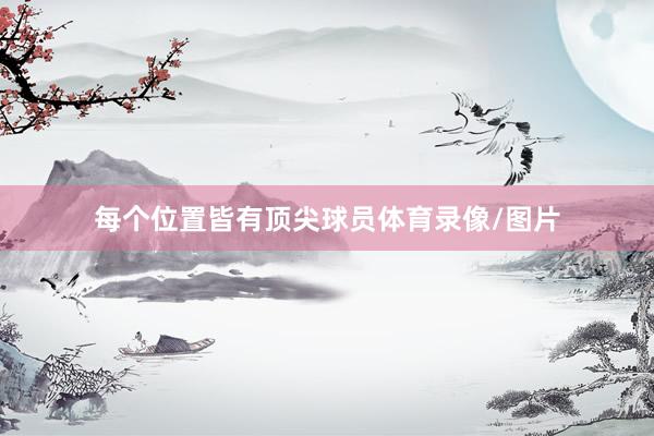 每个位置皆有顶尖球员体育录像/图片
