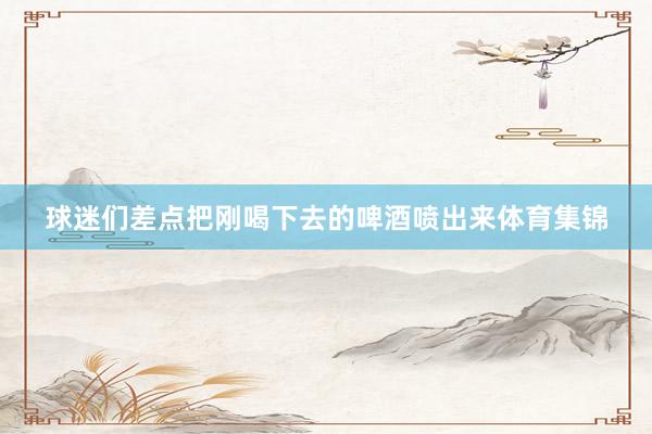 球迷们差点把刚喝下去的啤酒喷出来体育集锦