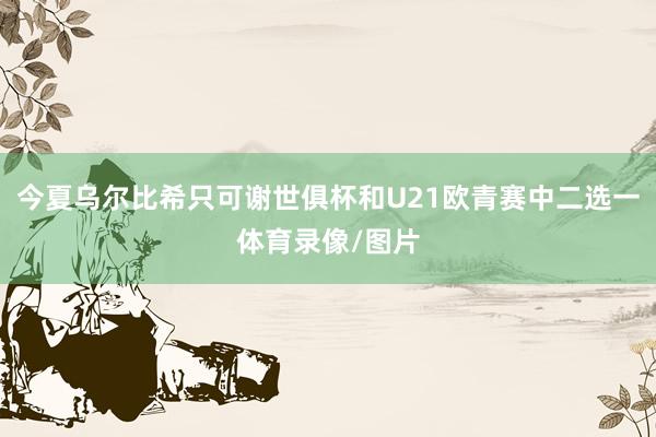 今夏乌尔比希只可谢世俱杯和U21欧青赛中二选一体育录像/图片