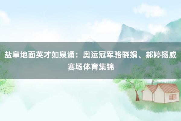 盐阜地面英才如泉涌：奥运冠军骆晓娟、郝婷扬威赛场体育集锦