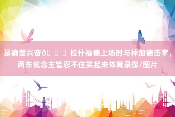 是确凿兴奋😁拉什福德上场时与林加德击掌，两东说念主皆忍不住笑起来体育录像/图片