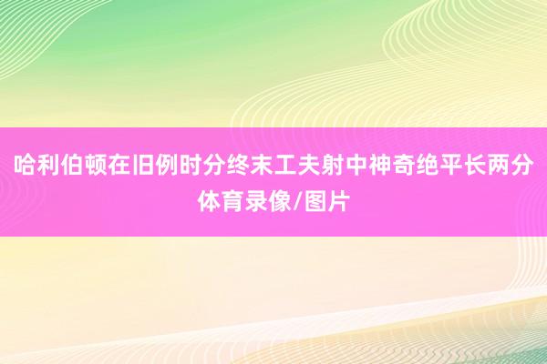 哈利伯顿在旧例时分终末工夫射中神奇绝平长两分体育录像/图片