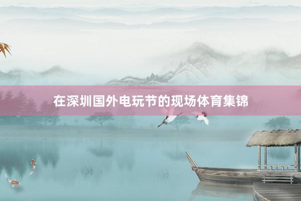 在深圳国外电玩节的现场体育集锦