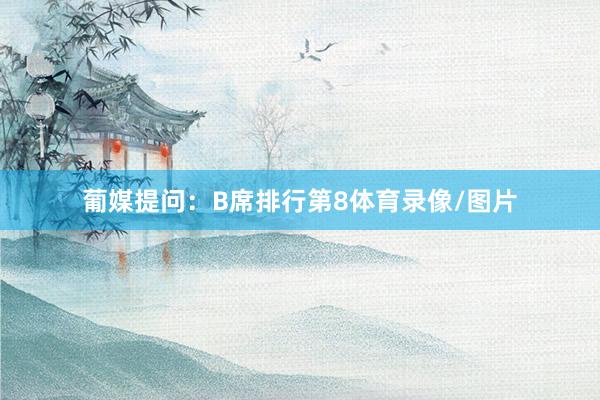 葡媒提问：B席排行第8体育录像/图片