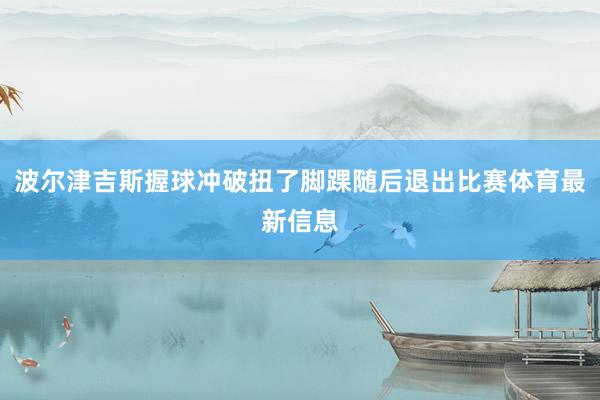 波尔津吉斯握球冲破扭了脚踝随后退出比赛体育最新信息