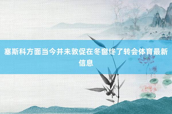 塞斯科方面当今并未敦促在冬窗终了转会体育最新信息