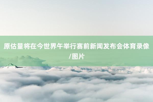 原估量将在今世界午举行赛前新闻发布会体育录像/图片
