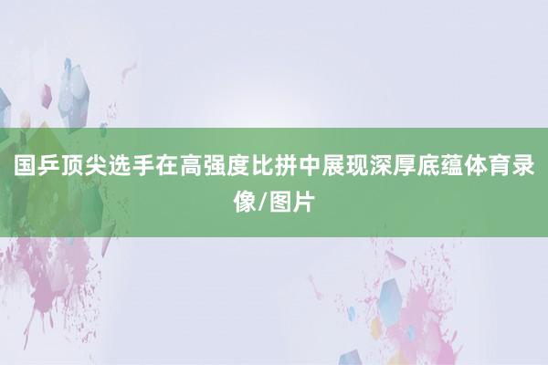 国乒顶尖选手在高强度比拼中展现深厚底蕴体育录像/图片
