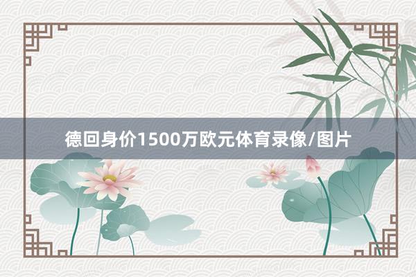 德回身价1500万欧元体育录像/图片