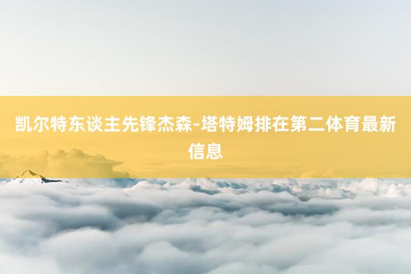 凯尔特东谈主先锋杰森-塔特姆排在第二体育最新信息